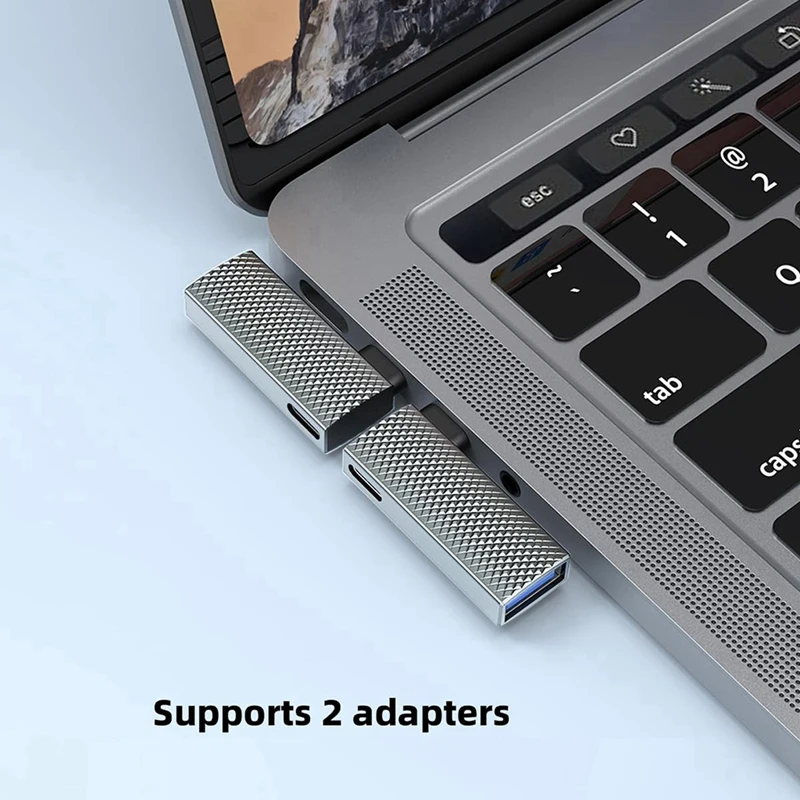 Adaptador Smart-2 en 1 USB C a USB 3,1 con puerto de carga tipo C de 100W, convertidor OTG Thunderbolt 4/3 para Steam Deck, Rog Ally