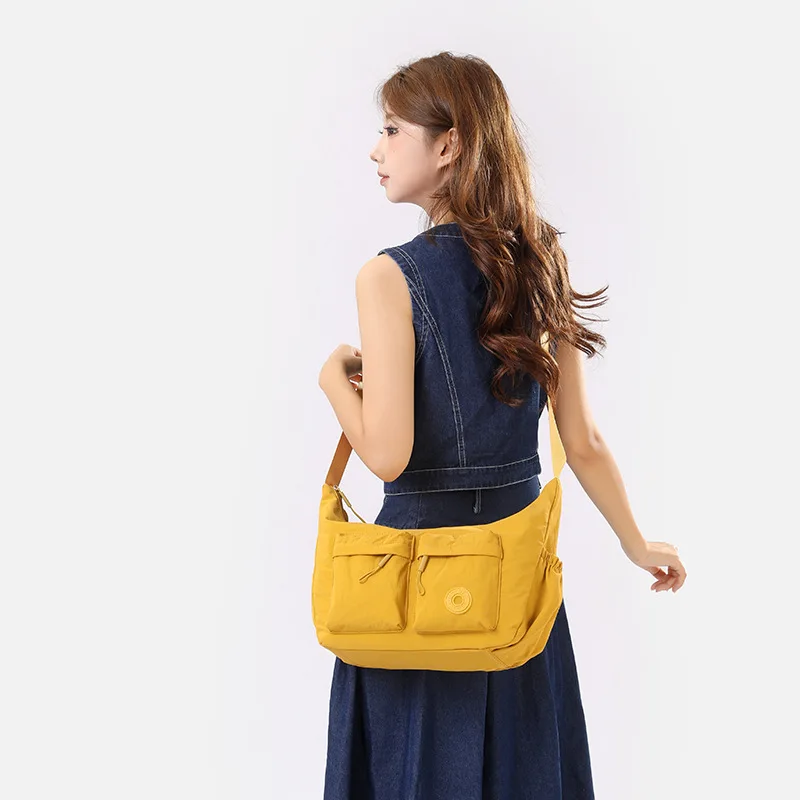 

​​Unisex Canvas Crossbody Bag Eco Linen Blend Oversized Shopper Tote Beach to Office Convertible Wrinkle Resistant Essential​​