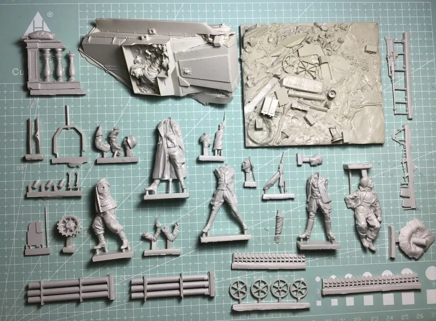 1/35  Resin Model Figure GK， Unassembled and unpainted kit