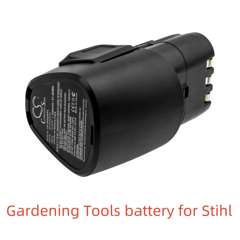 Li-ion Gardening Tools battery for Stihl，10.8v 2500mAh，HSA 25 Cordless Shrub HSA 25 Grass Shears