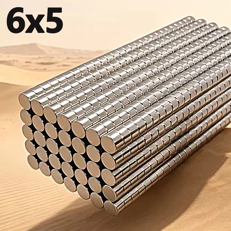 10-200pcs 6x5mm Magnet N35 NdfeB Permanent Magnetic Imanes Small Round Strong Neodymium Magnet 6*5mm Accessory Fridge Craft Diy