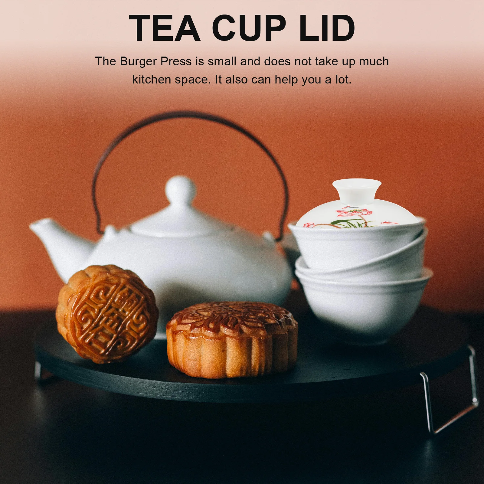 Ceramic Tea Cup Lid Replacement Cover Spill Proof Tea Pot Ceramic Lid Teaware Accessory Home Supply Teapot Accessory - Image 2