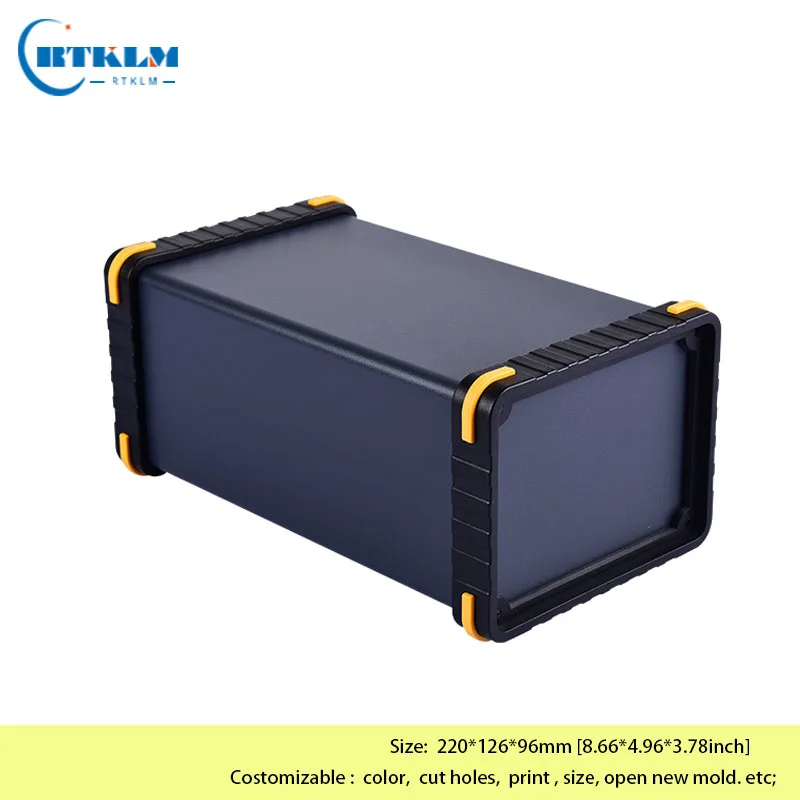 DIY Enclosure Industrial Junction Box Aluminium Electric Switch Boxes Custom Electronics Project Box Shell 220*126*96mm