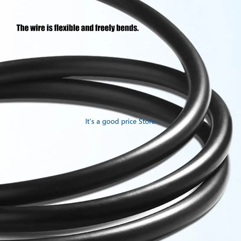  Power Extension Cable with Touch Dimming for Display and Desk Lighting, Flexible PVC Cord for Cabinet Light Areas