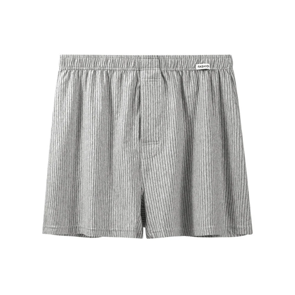 Cueca boxer masculina respirável, roupa casual confortável para casa, 5 elastano 95 algodão