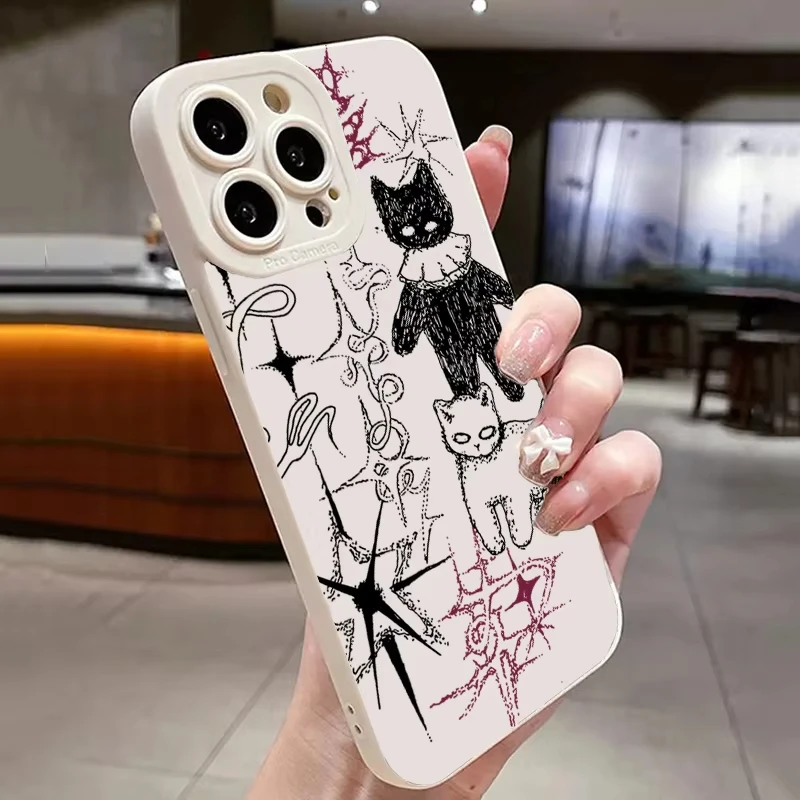 حافظة لهاتف آيفون 16 15 14 13 12 11 Pro Max XS X XR 7 8 Plus Mini SE 2020 2022
