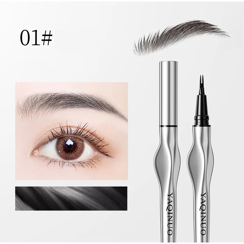 Flüssiger Augenbrauen stift wasserdichter und schweiß beständiger wilder Augenbrauen-Eyeliner-Bleistift Schnellt rockn ender Mehrzweck-Augenbrauen stift