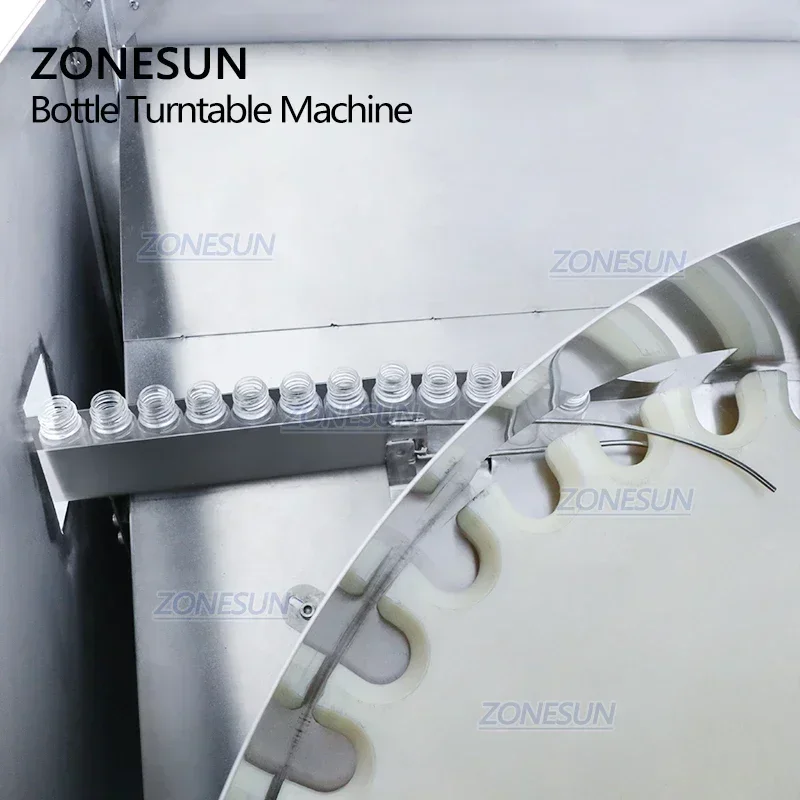 ZONESUN ZS-LP150 آلة ترتيب الزجاجات البلاستيكية الصغيرة الأوتوماتيكية بالكامل لخط الإنتاج