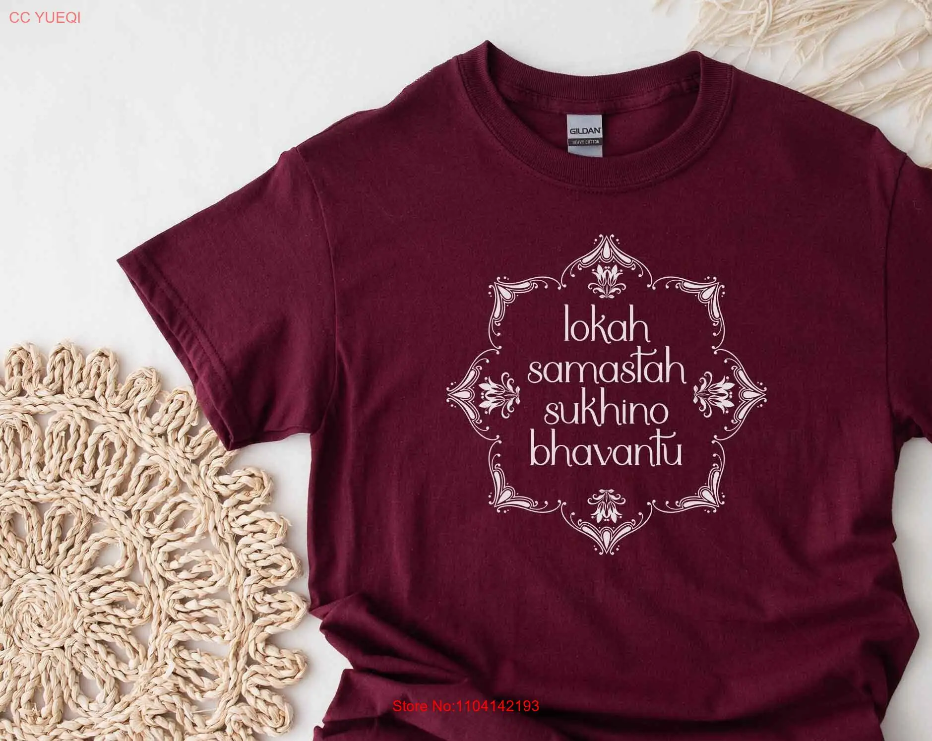 Samastah Samastah Camiseta, Sukhino, Bhavantu, Mantra, Sânscrito, Meditação Mental, Meditação Zen, Presentes de Yoga