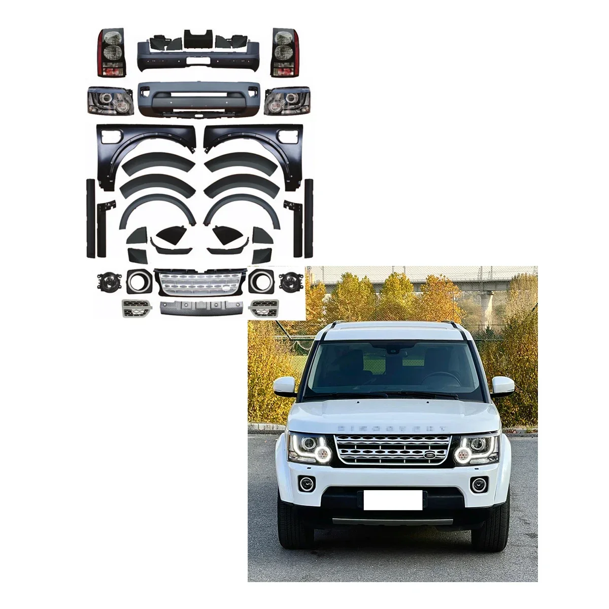 

Комплект для подтяжки лица Discovery 4, комплект боди для Land Rover DISCOVERY LR3 2005-2009 UPGRADE для Land Rover DISCOVERY LR 4 2014