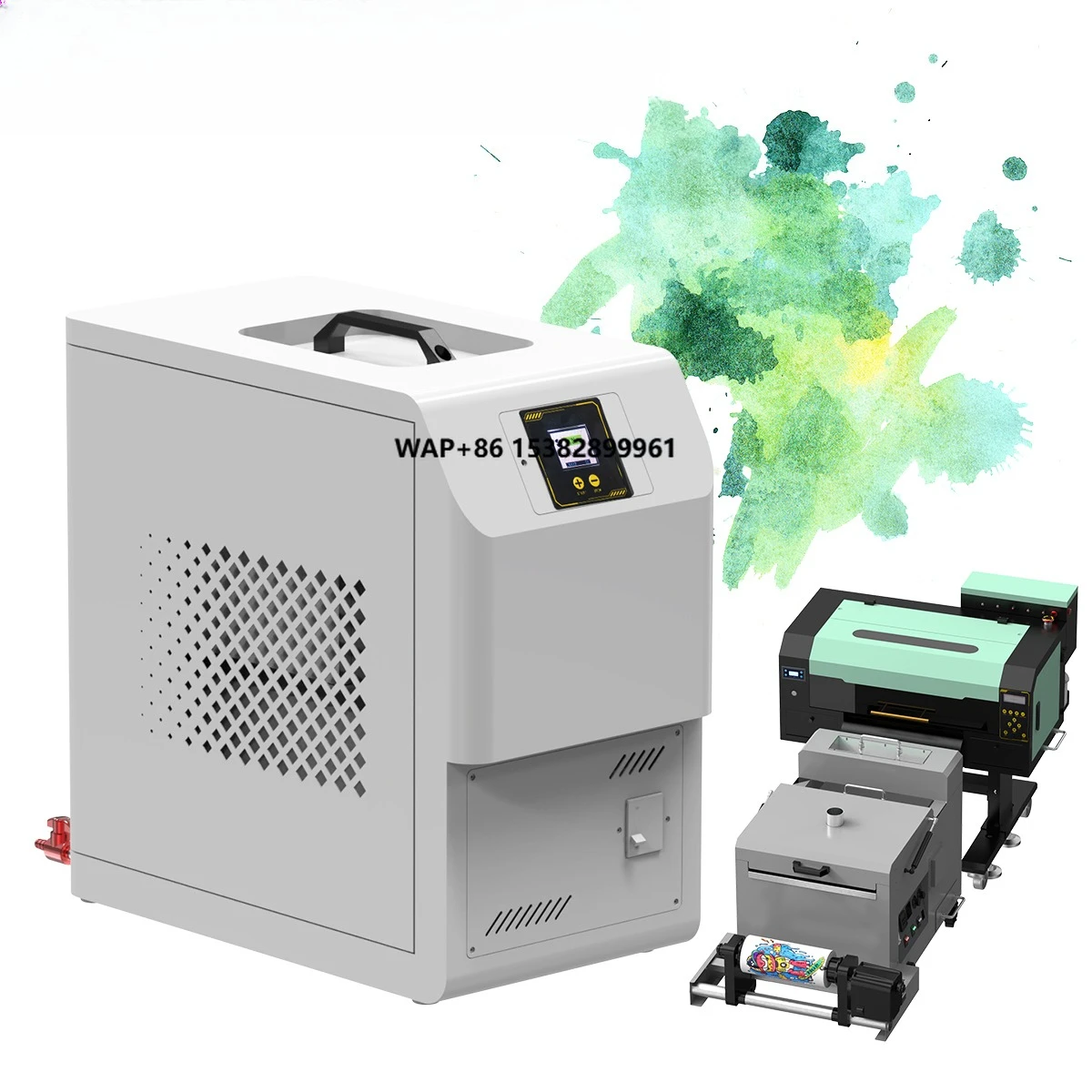 Ingani 2 Heads DTF Fume  Extractor with Air Purifier Oil Collector and Filter System for DTF Printing and Curing Oven