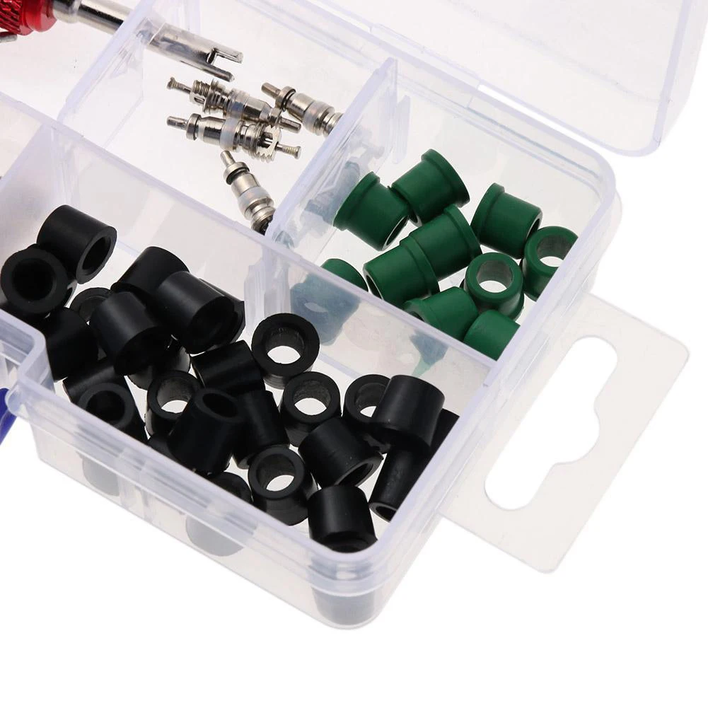 전문가용 71종 에어컨 수리 도구 세트 (고무 개스킷 및 밸브 코어 리무버 포함, 안정적인 에어컨 서비스 제공)