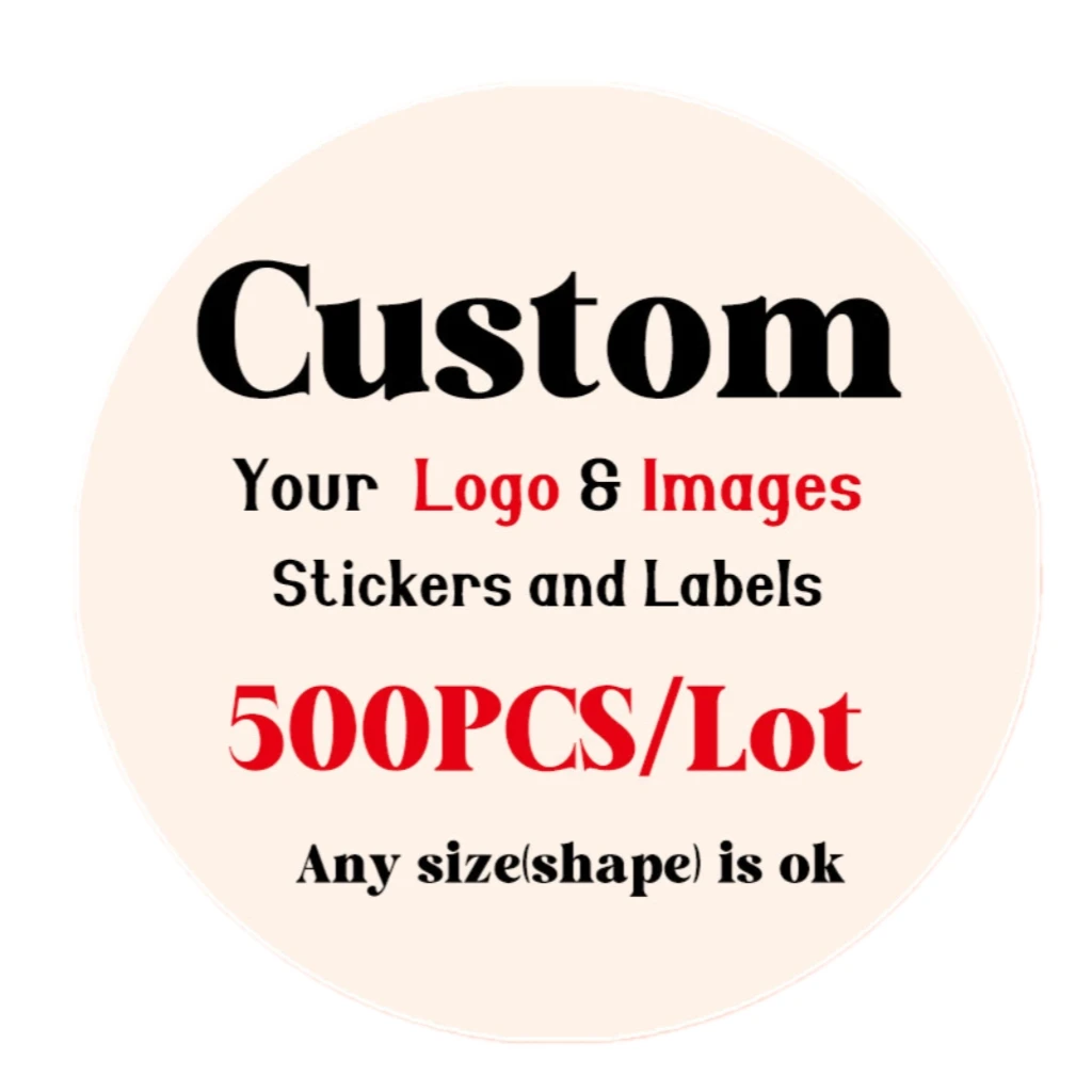 

Custom Round Stickers 500pcs | Personalized Communion Labels | Company Logo Vinyl Decals | Free Vector Design + Die-Cut