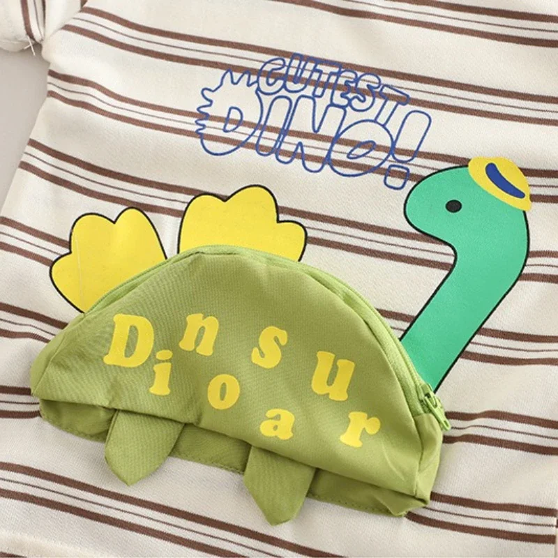 جديد الصيف طفل الفتيان الملابس دعوى الأطفال عادية تي شيرت مخطط السراويل 2 قطعة/مجموعة أزياء الاطفال الفتيات ملابس الرضع زي