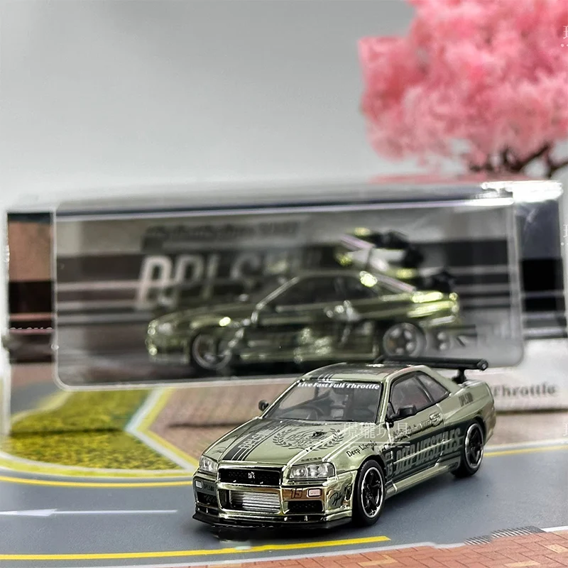 

Масштабная модель автомобиля DPLS GT-R 1:64 из сплава, статическая, коллекционная, игрушка, подарок, сувенир, декор