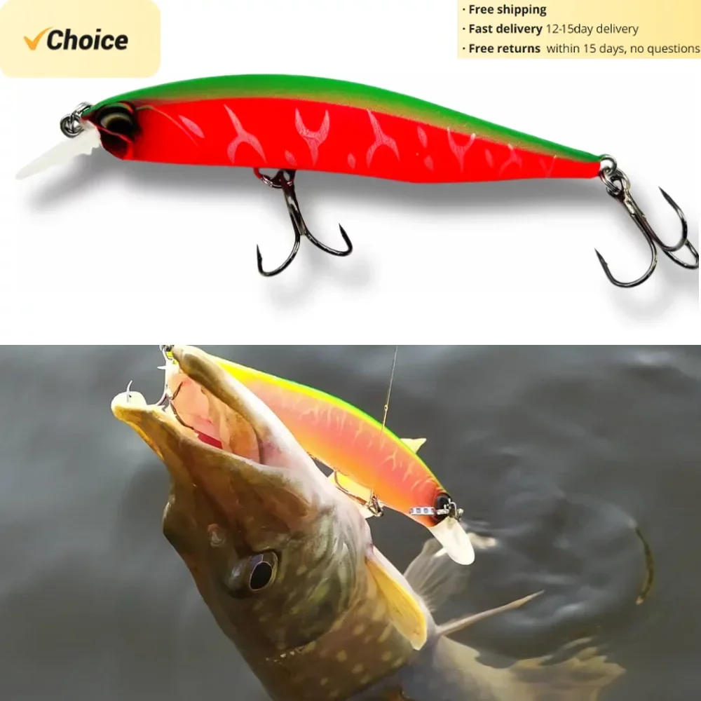 TSUYOKI Pastor 85SP Jerkbait Minnow señuelo de pesca suspensión Wobblers Peche Blackfish Isca Artificial Leurre Duo Realis Jerkbait