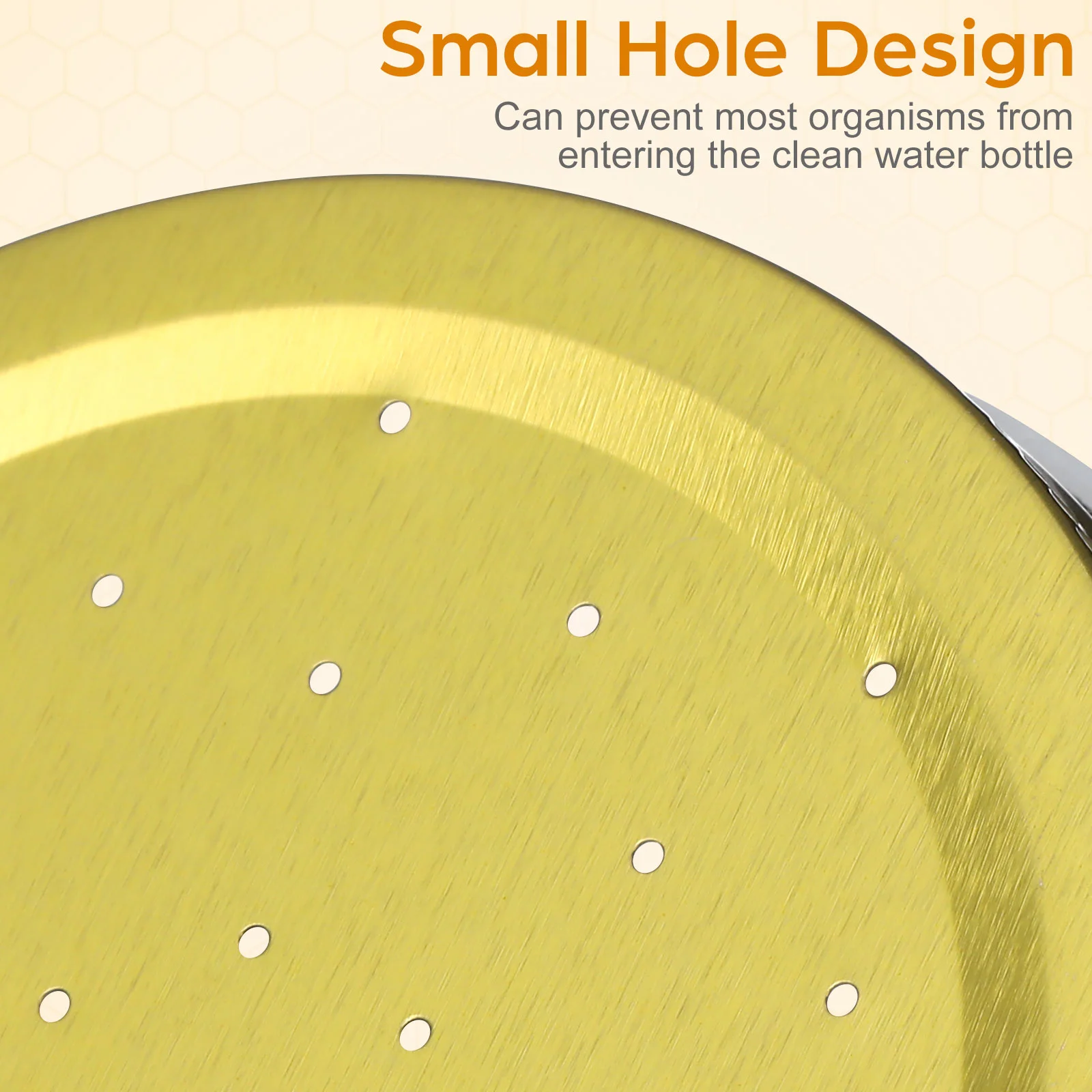 4 Pcs Bee Waterer Can Lids Beekeeping Tools Beehive Dispenser Device Equipment Feeder Bottle Metal Drinking Bees Small for