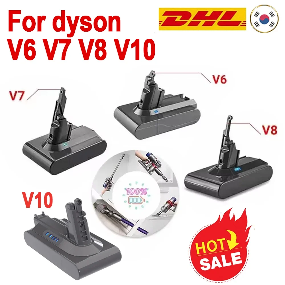 

for Dyson V6 V7 V8 V10 12.8Ah Rechargeable Bateria SV10 SV11 SV12 SV09 Vacuum Cleaner Battery DC58 Battery for Sony Battery Cell