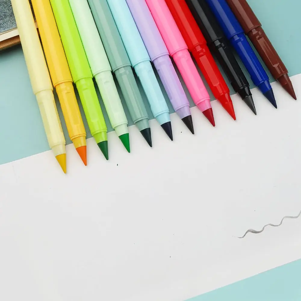 Eternal Inkless Colored Pencil Set Erasable Drawing Pen Ergonomic Posture Correction Art Supplies School Stationery Writing view 4