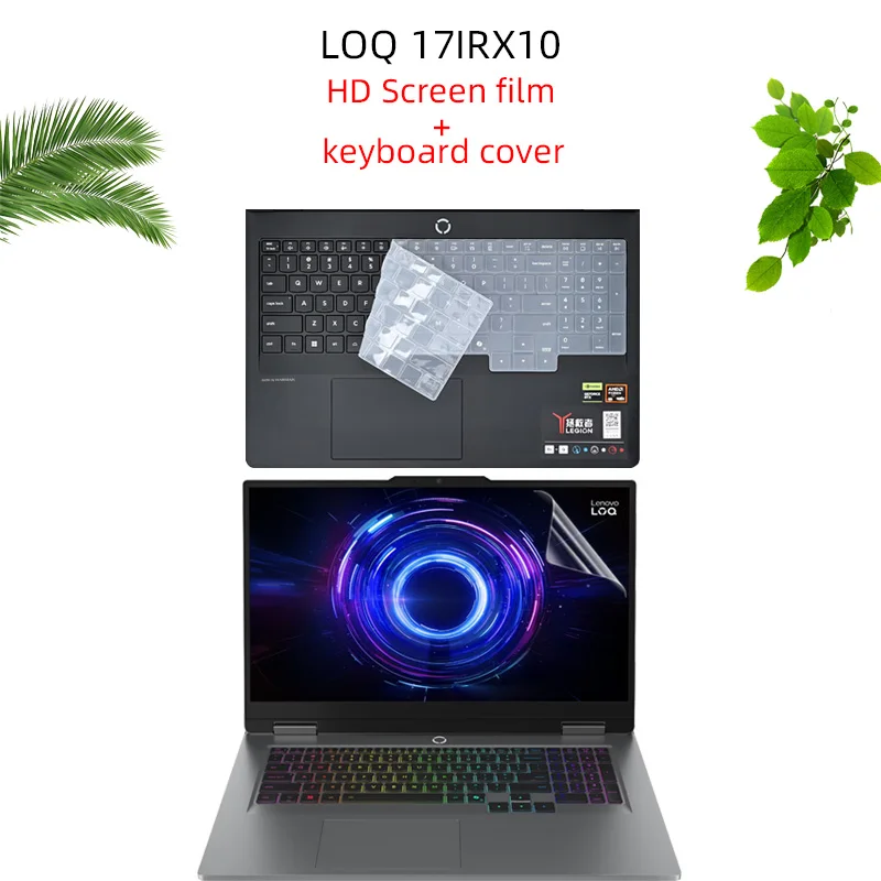 

Подходит для 17,3-дюймовой защитной пленки для экрана ноутбука Lenovo LOQ 17IRX10, пленки для клавиатуры, защиты от синего света