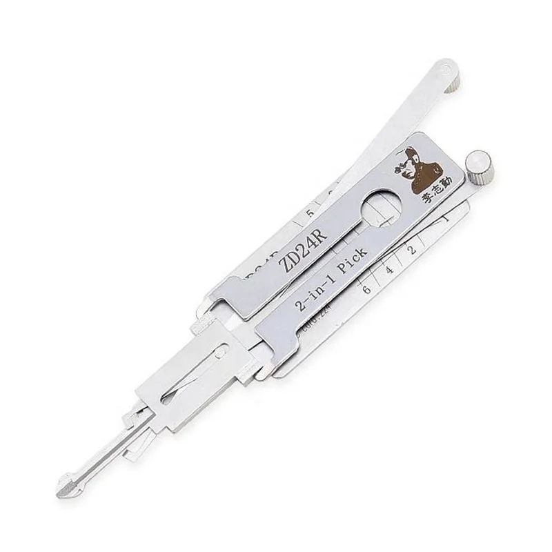 Lishi ZD24R 2-in-1 slotenmaker decoder ontsteking auto deuropener voor Aprilia motorfietsen vlakfreesbewerking