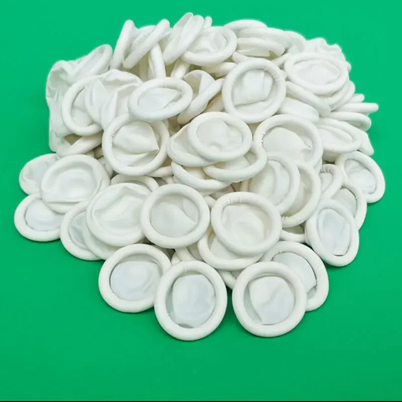 تخصيص 50 قطعة غطاء للأصابع مكافحة ساكنة المتاح إصبع عدم الانزلاق قفازات مطاطية أطراف الأصابع حامي أدوات الساعة