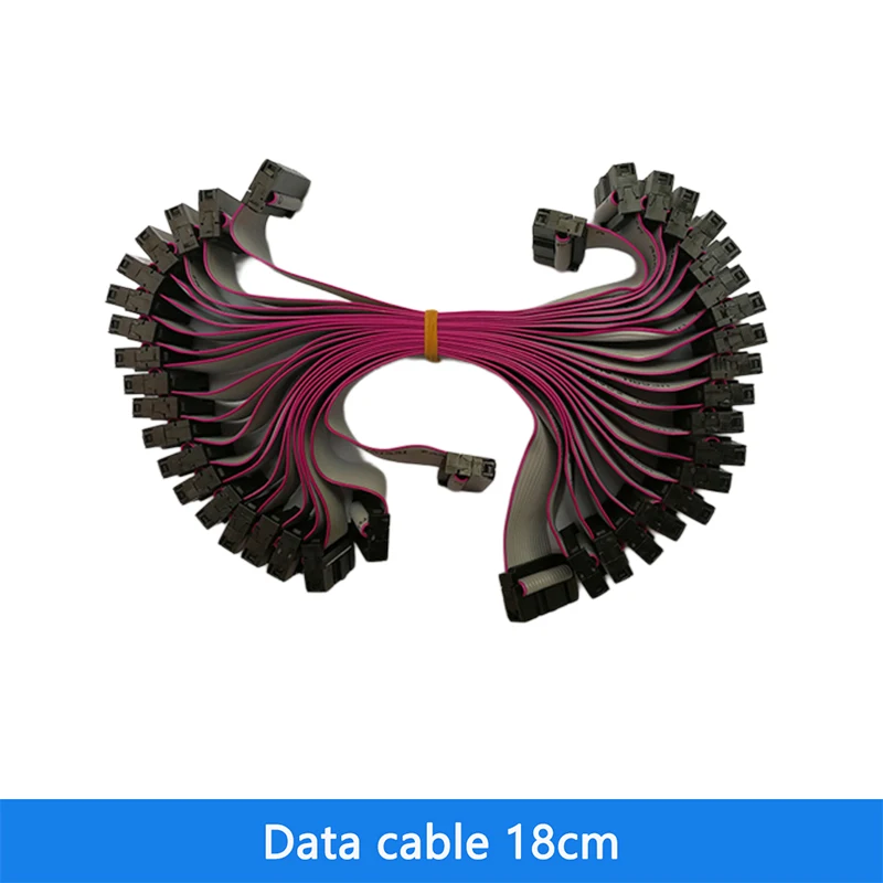 25pcs Cables 18cm Long 16 Pin Pure Copper Led Display Flat Ribbon Data Cable Led Display Accessories Durable Easy Install