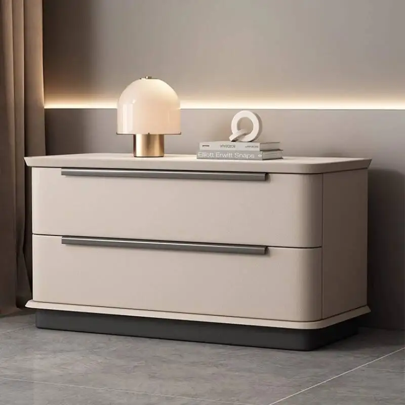 Home Mesa Mid Century De Noche Luxury Furniture Drawer Simple Night Table Bedroom Storage Trendy Nordic Aesthetic Bedside Table