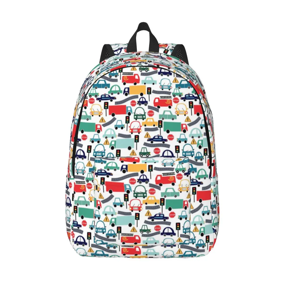 

Автомобили и грузовики Busy City Traffic Kids Pattern Женские маленькие рюкзаки Сумка для книг Сумка на плечо Дорожный рюкзак Детские школьные сумки