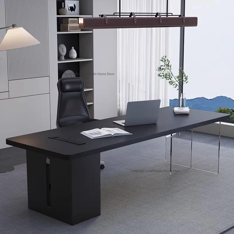 

Минималистичный офисный стол из массива дерева, скандинавский креативный административный компьютерный стол, рабочая станция, мебель премиум-класса для офиса, mesa FYDD