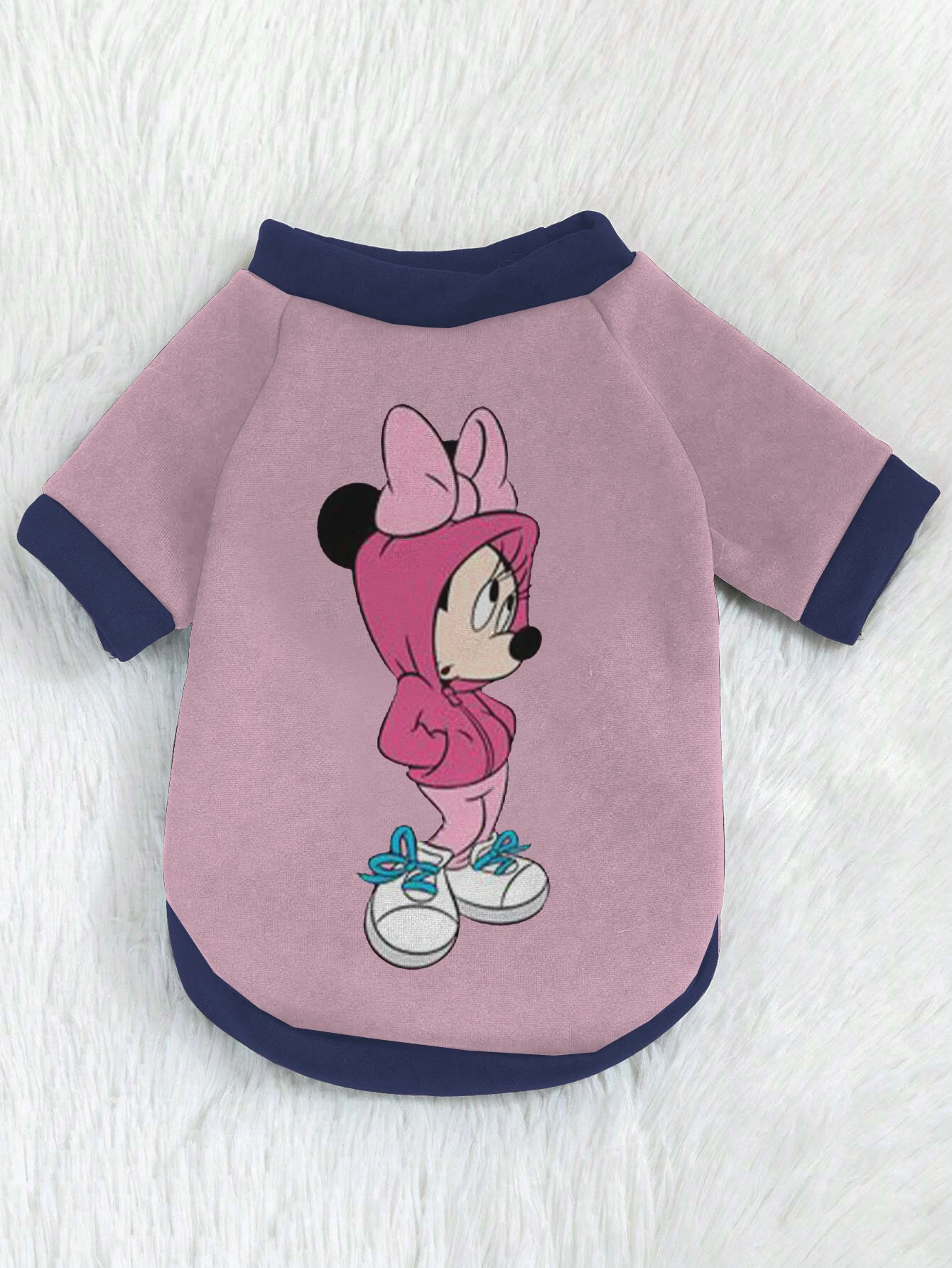 Disney Minnie Mickey Steedy Elements Dog Fall Hoodie Thickened Chihuahua Products Home Garden Dog Clothes thickened hoodie