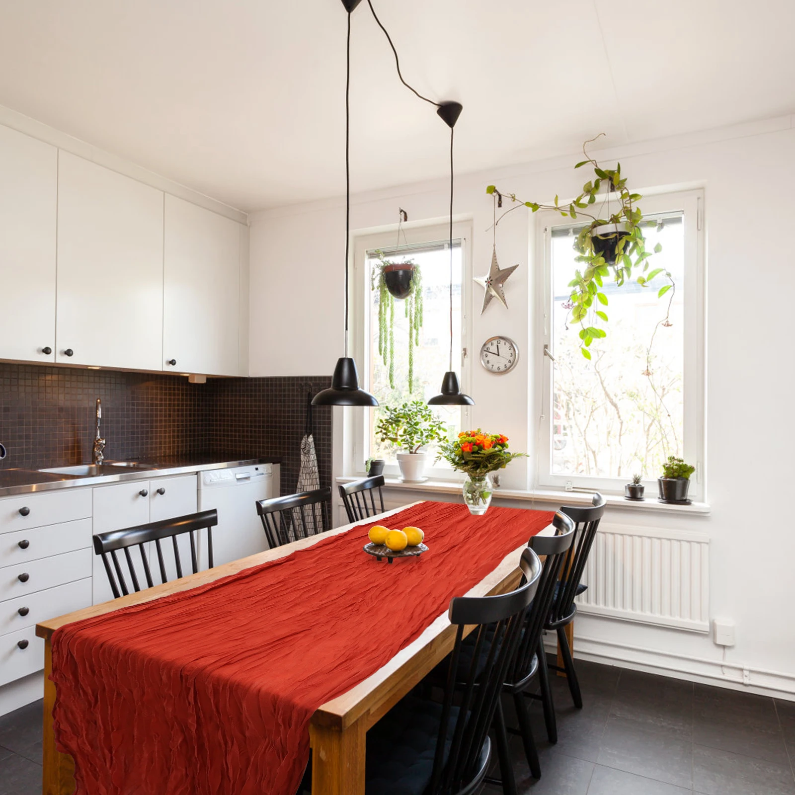 

Cheesecloth Long Table Runner Bohemian Style Rustic Gauze Wedding Party Dining Table Decor Bridal Party Decor Home Tablecloth