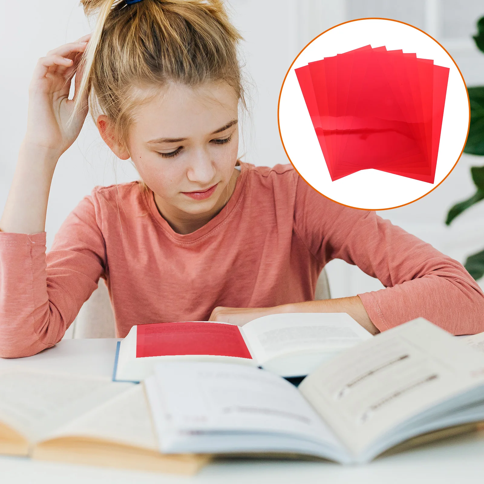 

6pcs Color Film for Light Colored Diffuser Sheets Photography Gels Flash Filters LED Video Lights Red Acrylic Light Filter Sheet