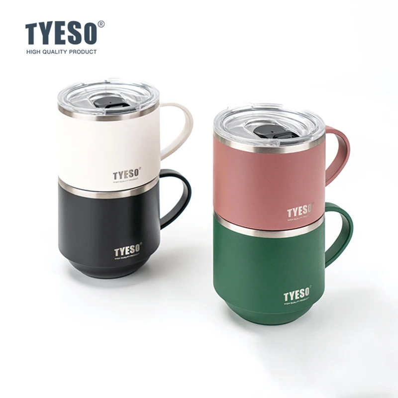 TYESO  330ML tumbler for coffee Cup Stainless Steel Vacuum Insulated Exquisite Stackable Outdoor Portable Safe and Reliable