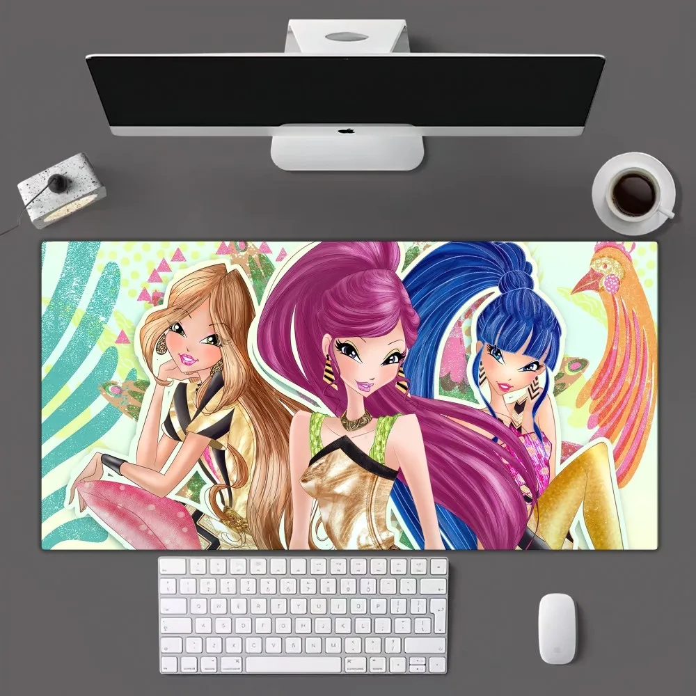 W-Winx Gril Cartoon Club Muismat Mousepad Gamer Muismat Maat Voor Kantoor Lange Tafelmat