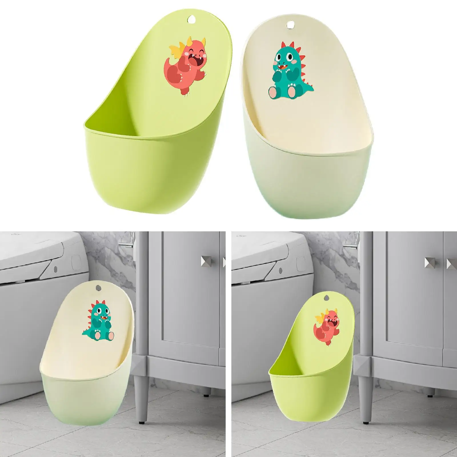 Orinatoio per bambini, carino, facile da pulire, da appendere, portatile, per bambino
