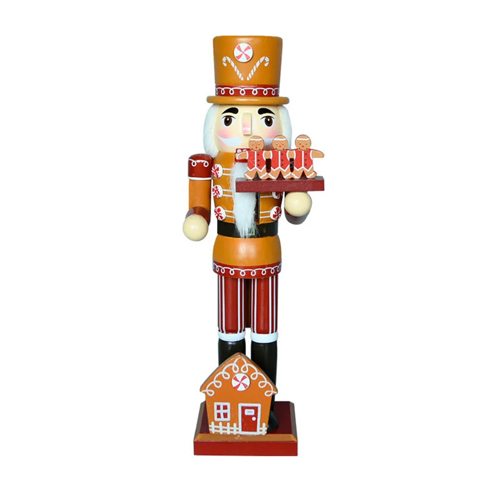 

Gingerbread House Nutcracker Decorations Yellow Wooden Christmas Wood Nutcracker Decoration Home Decor