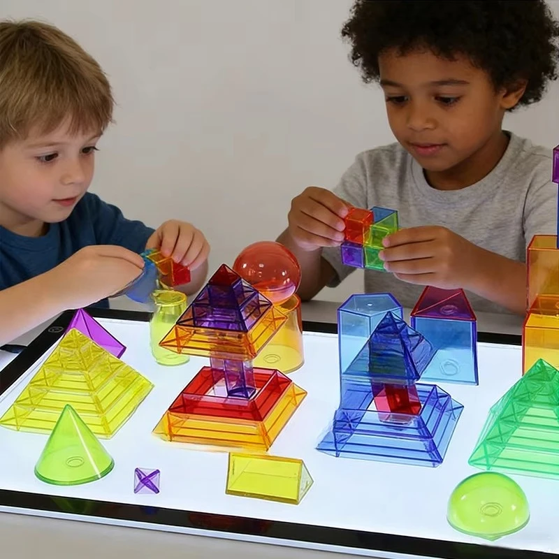 sensory light board children's light board LED light board with translucent tile set