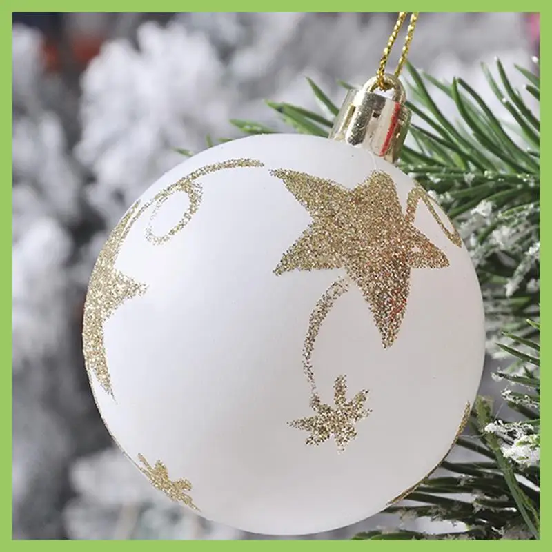 

ABJT-70PCS Christmas Tree Electroplating Plastic Ball Decorative Christmas Ball