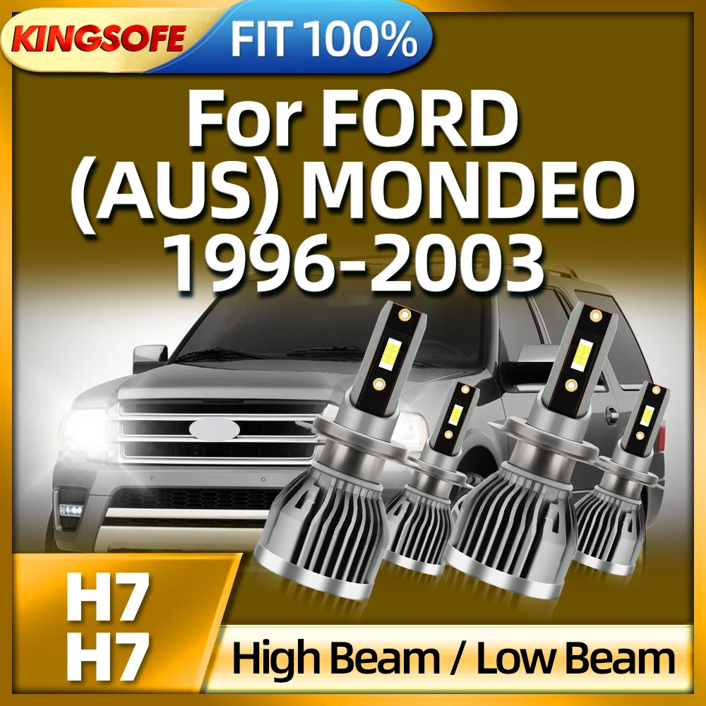 Roadsun 110W H7 LED Headlight Bulbs 26000LM Car Lights For FORD (AUS) MONDEO 1996 1997 1998 1999 2000 2001 2002 2003