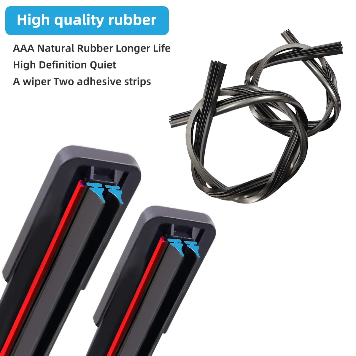 For Honda Pilot MK3 Front Wiper Blades 2016-2019 Soft  Rubber Windscreen Wipers Auto Windshield for Third Generation Car Mute