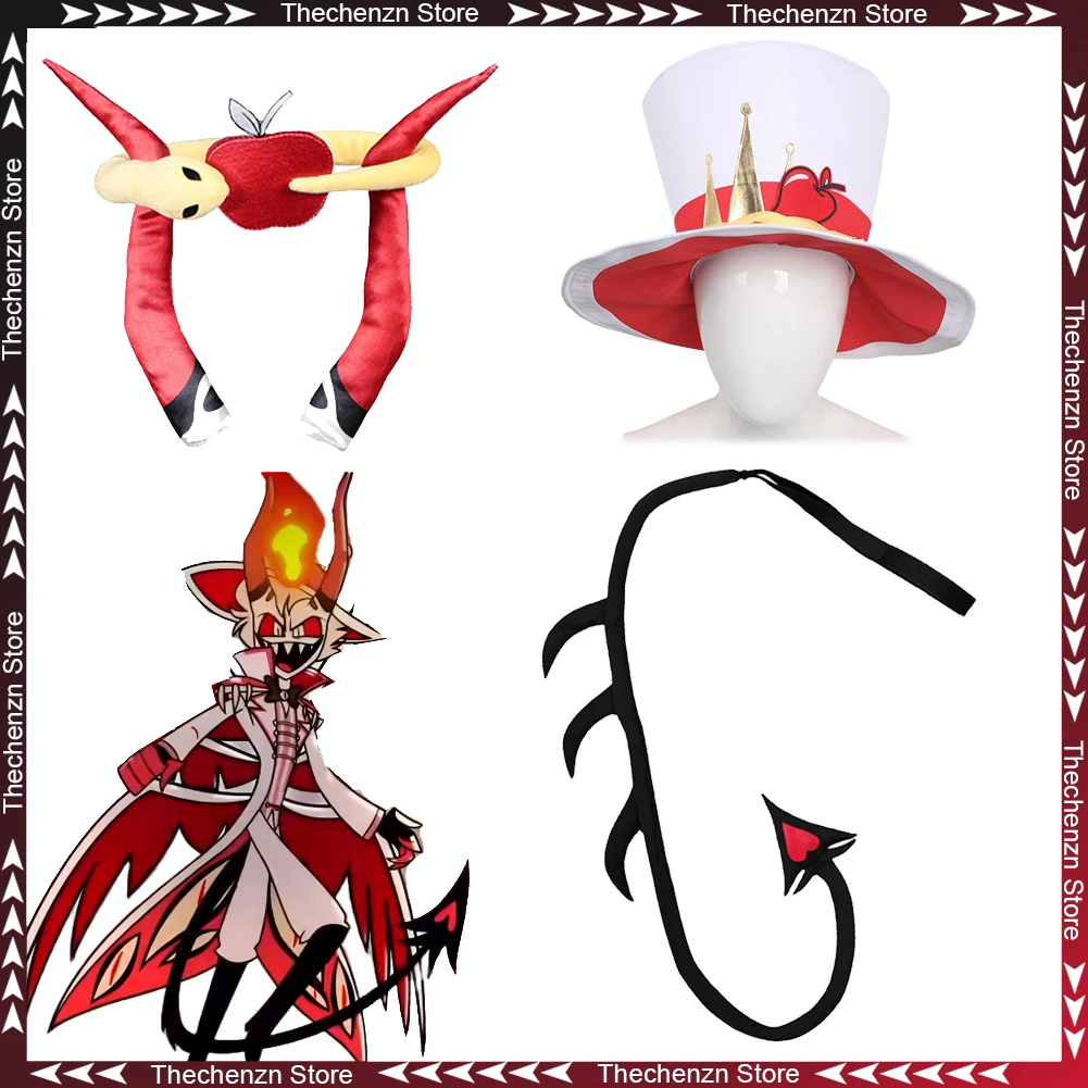 

Fancy Dress Lord of Hell Lucifer Tail Horns Cosplay For Men 2025 TV Hell Hotel Costume Accessories Halloween Man Fantasia Prop