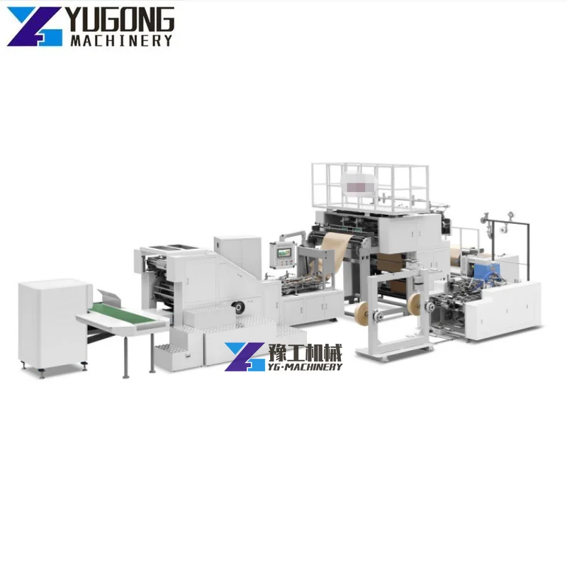 Fully Automatic Factory Supply Flat Bottom Eight Edge Sealing Snack Brown Paper Packaging Ziplock Plastic Bag Making Machines