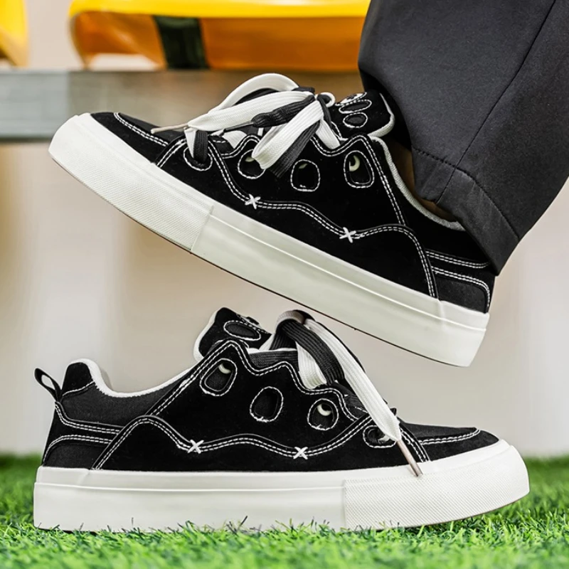 

Четырехсезонные кроссовки на мягкой подошве с низким берцем и круглым носком, модные черно-белые клетчатые кроссовки, новые кроссовки из вулканизированной парусины