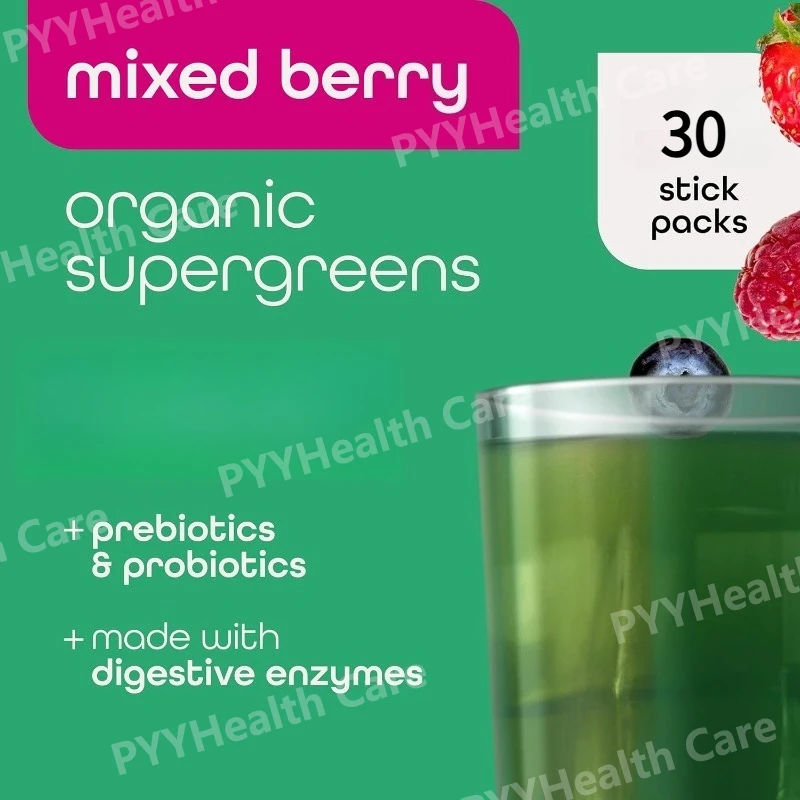 

Органический порошок Super Greens с 70+ суперпродуктами, 5 г клетчатки, спирулиной, хлореллой, антиоксидантами, пребиотиками, пищеварительными ферментами, смесь ягод