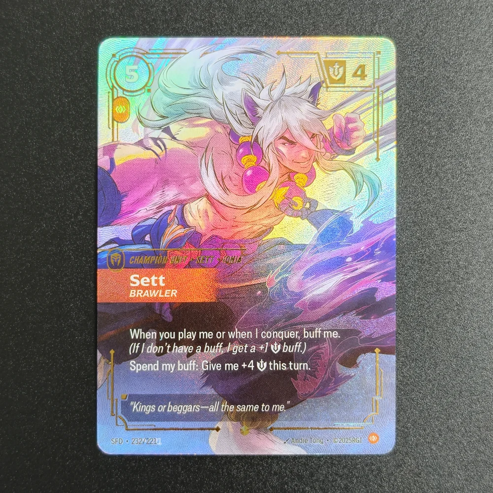 Proxy Riftbound League of Legends Spiritforged SFD Vayne Ahri Irelia Bard Teemo Yone Yasuo Überschüssige Sammlung TCG Spielkarten