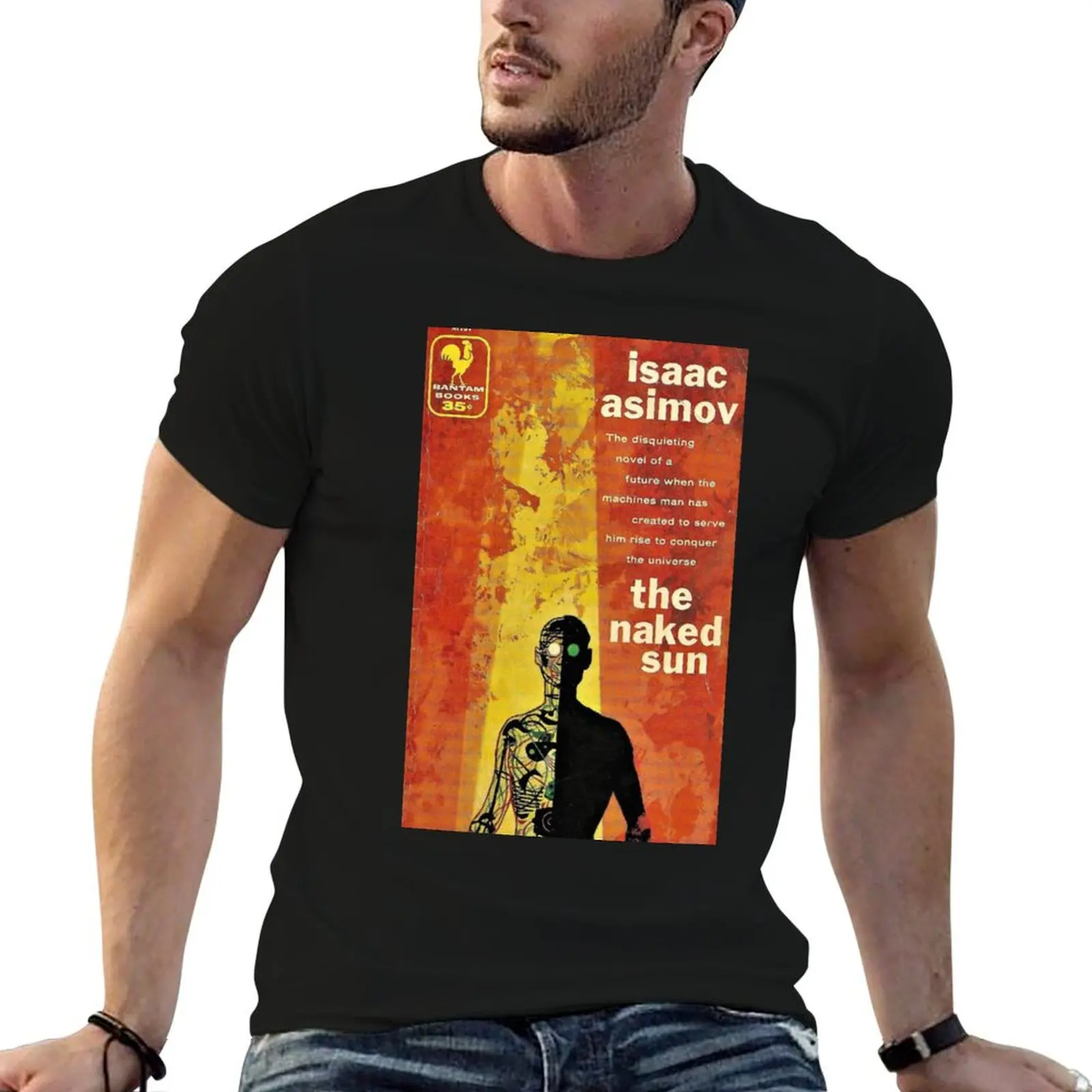 Camiseta The Naked Sun - Isaac Asimov, camiseta para hombre, camisetas de verano para hombre, camisetas gráficas vintage de algodón, camiseta 100% para hombre