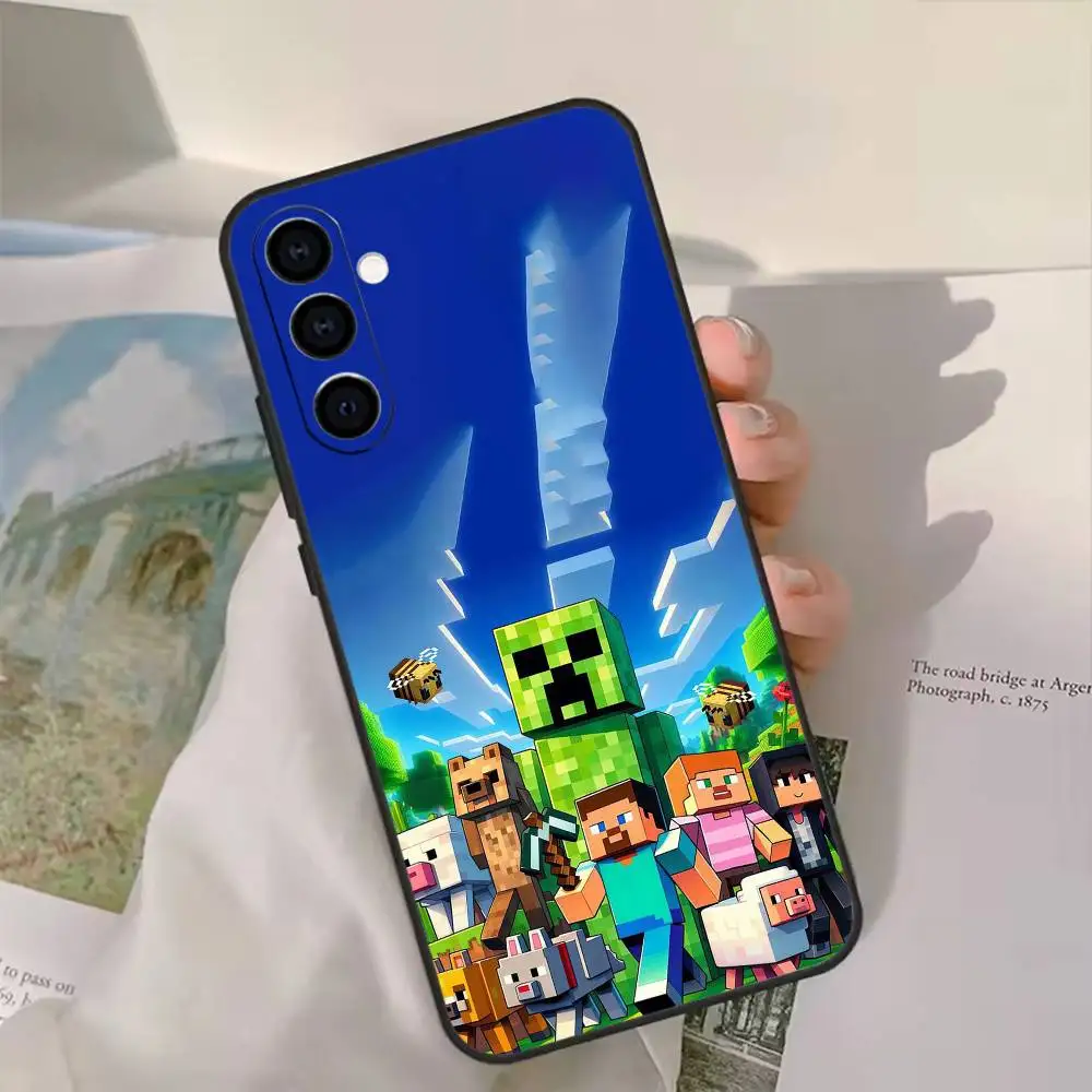 Etui na telefon A-Alex z żółtym mikroorganizmem dla Samsung Galaxy A91,80,73,72,71,53,52,32,31,22,21s,20, miękkie czarne etui