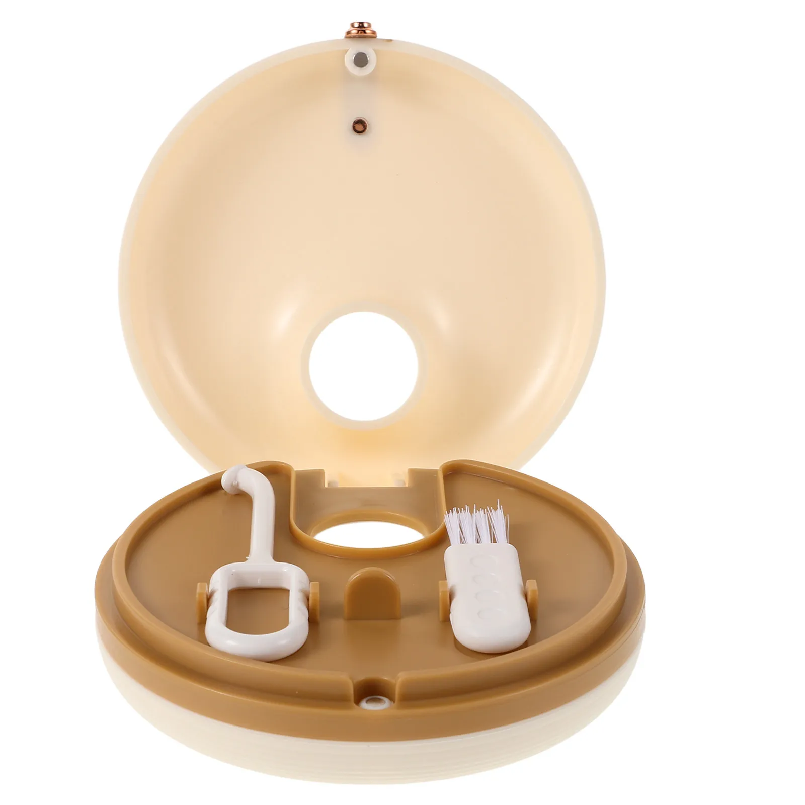 Portable Slim Retainer Case Donut Shape Orthodontic Braces Aligner Storage Travel Friendly Odorless
