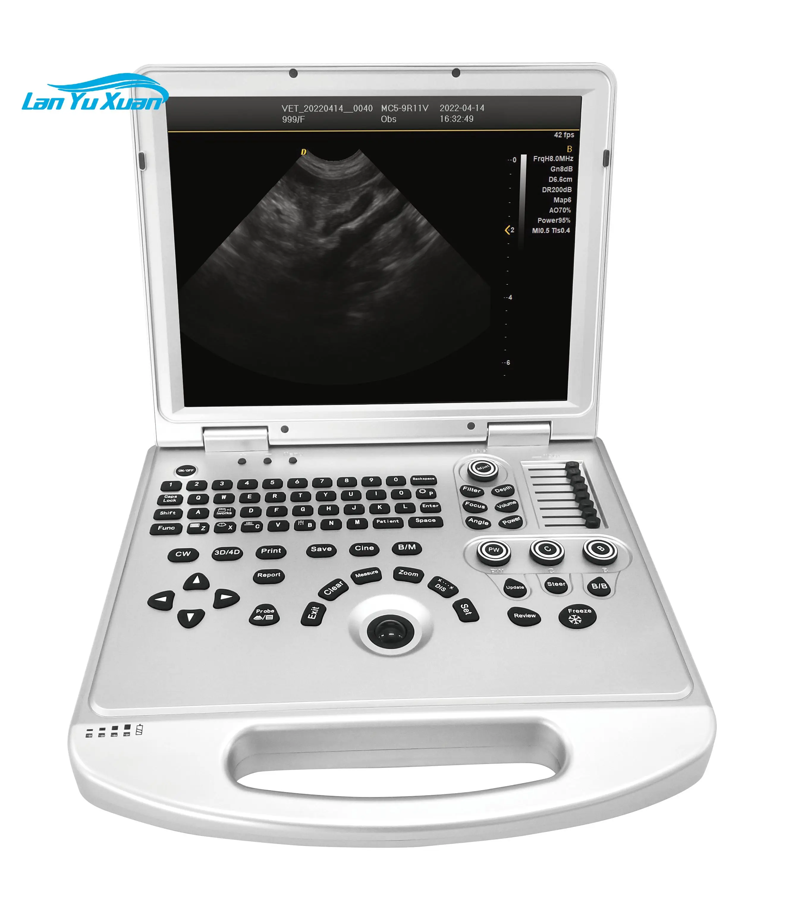 Approved and high cost performance Veterinary Color Doppler Ultrasound Machine Clinic Ultrasound Scanner For Vet